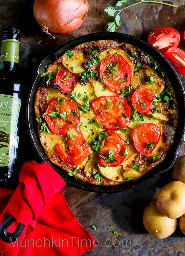 5-Ingredient Spanish Omelette Recipe - Munchkin Time