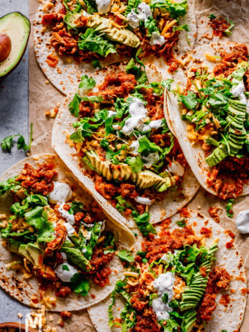 instant pot shredded chicken tacos