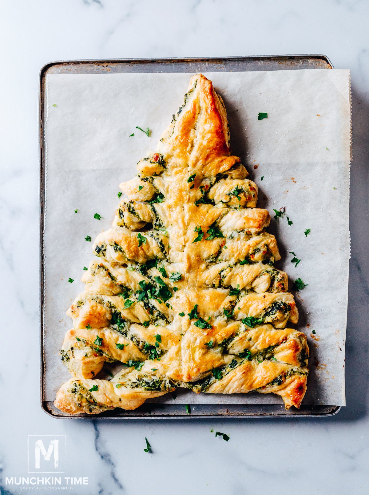 Pizza Dough Spinach Dip Christmas Tree Recipe - Christmas ...