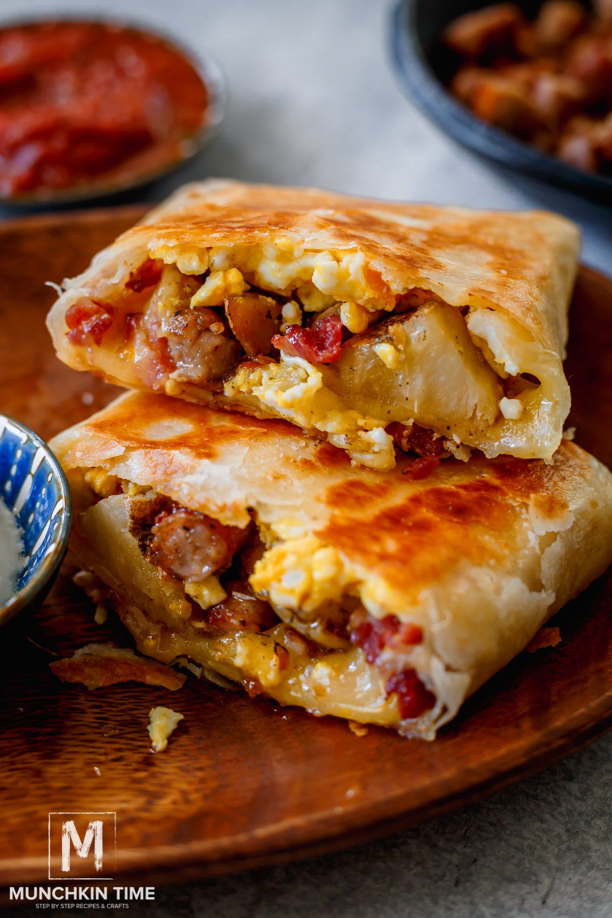 Bacon Egg and Cheese Breakfast Burrito