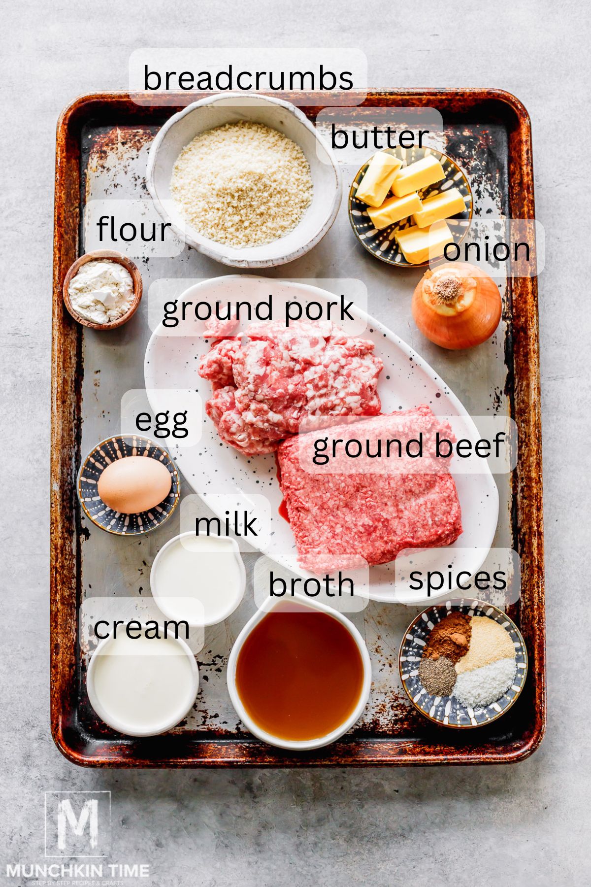 Ingredients Needed for meatballs