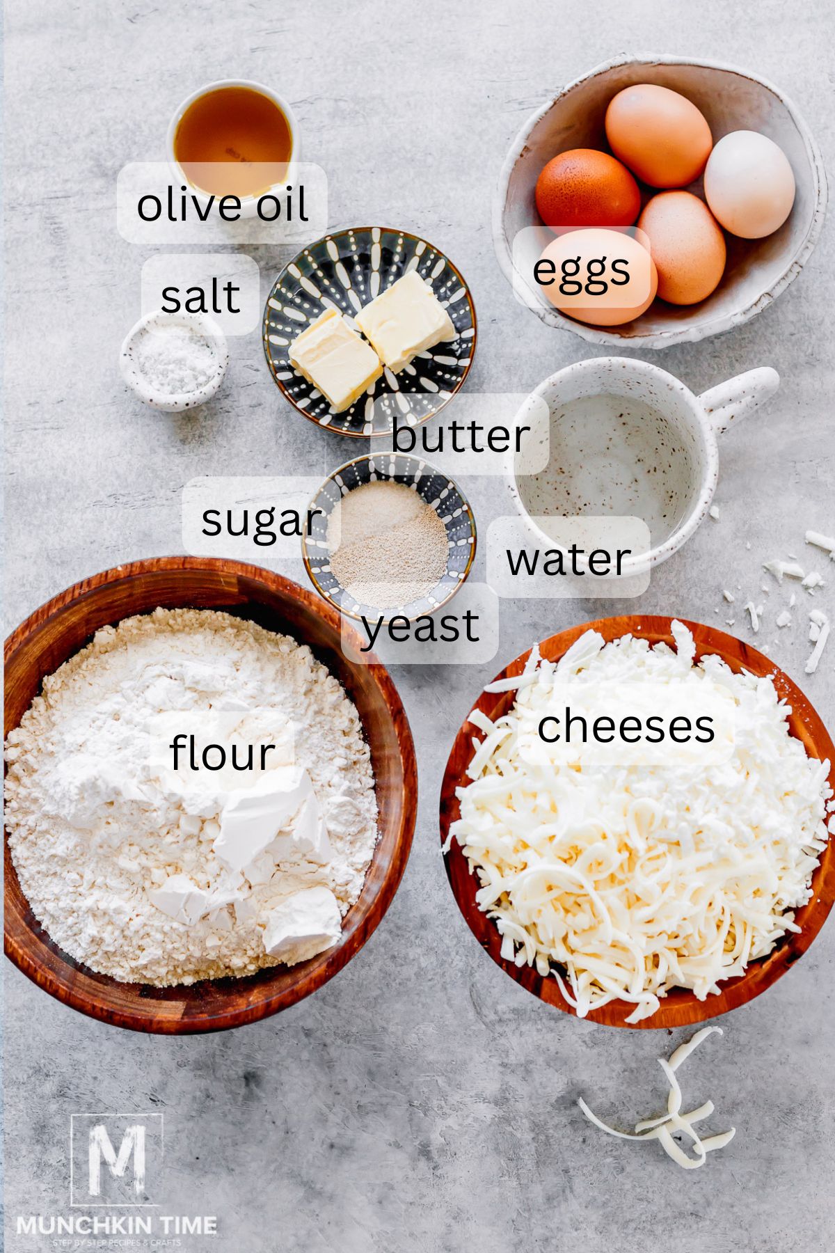 Ingredients for Georgian Egg Bread