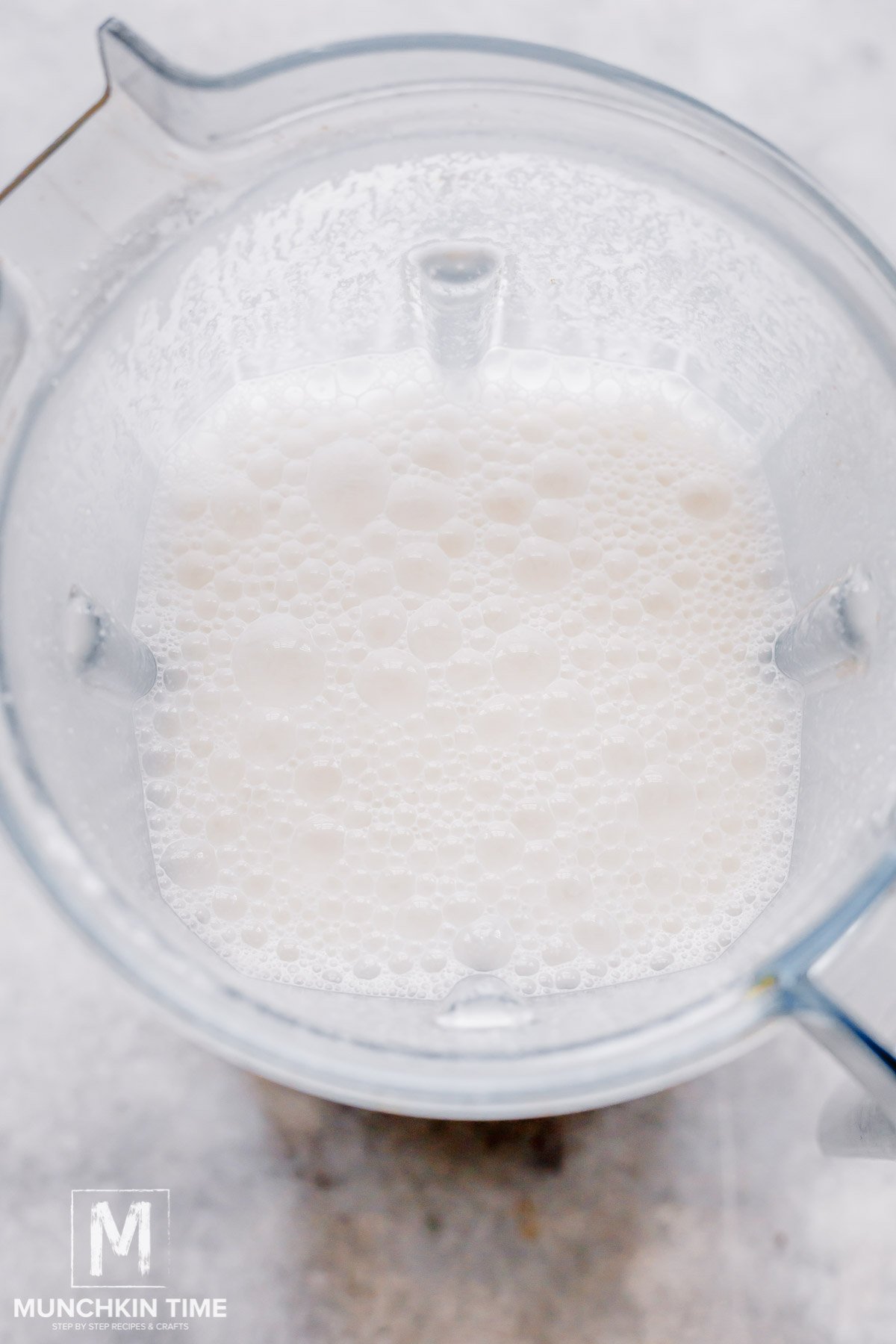 blended Creamy Cashew Milk in a blender.