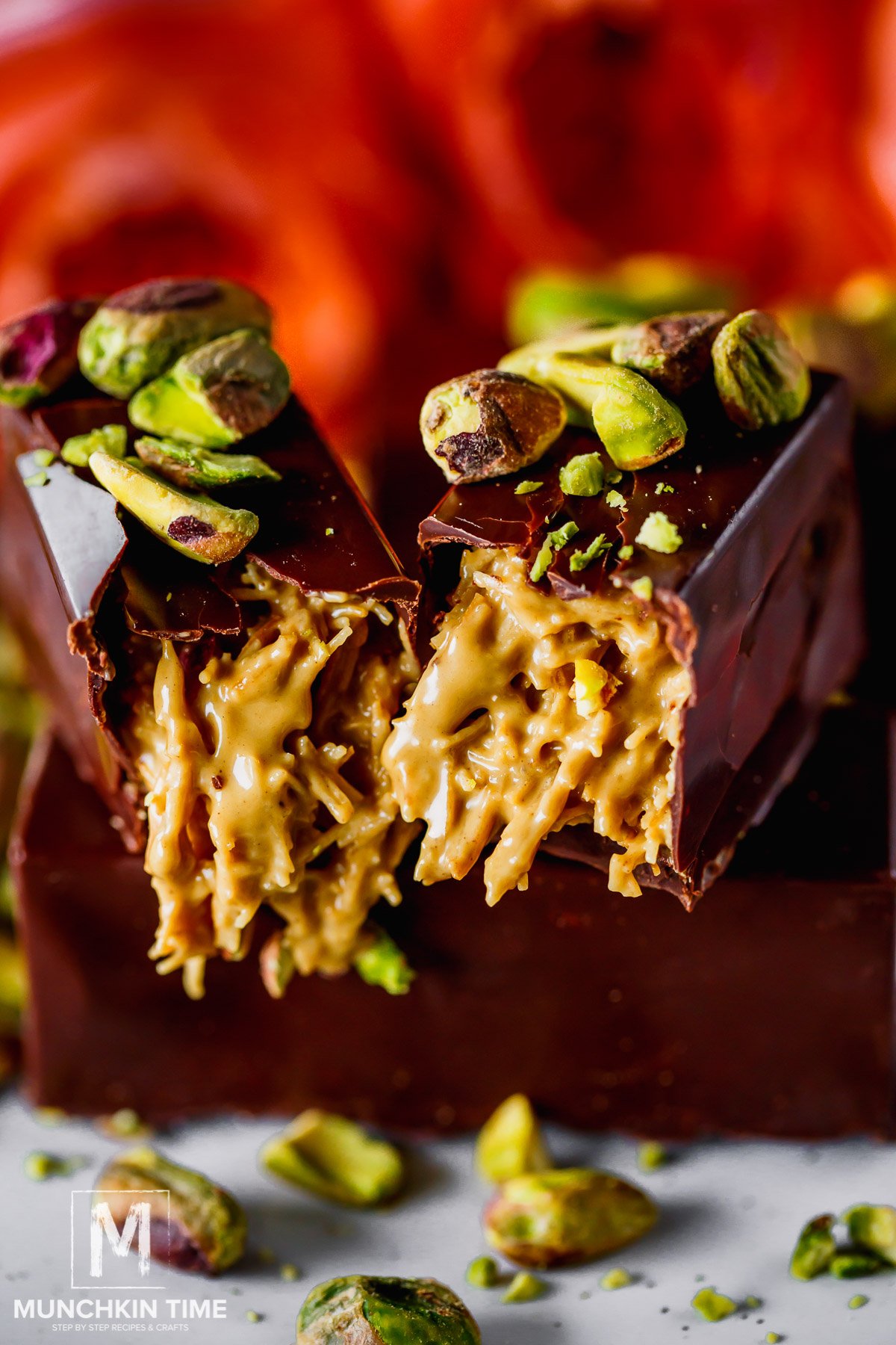 How Viral Dubai Pistachio Chocolate Bar looks inside.